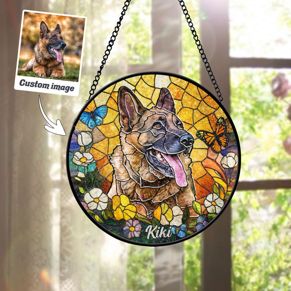Amber Glow Pet Face Suncatcher - SPETCD1C101