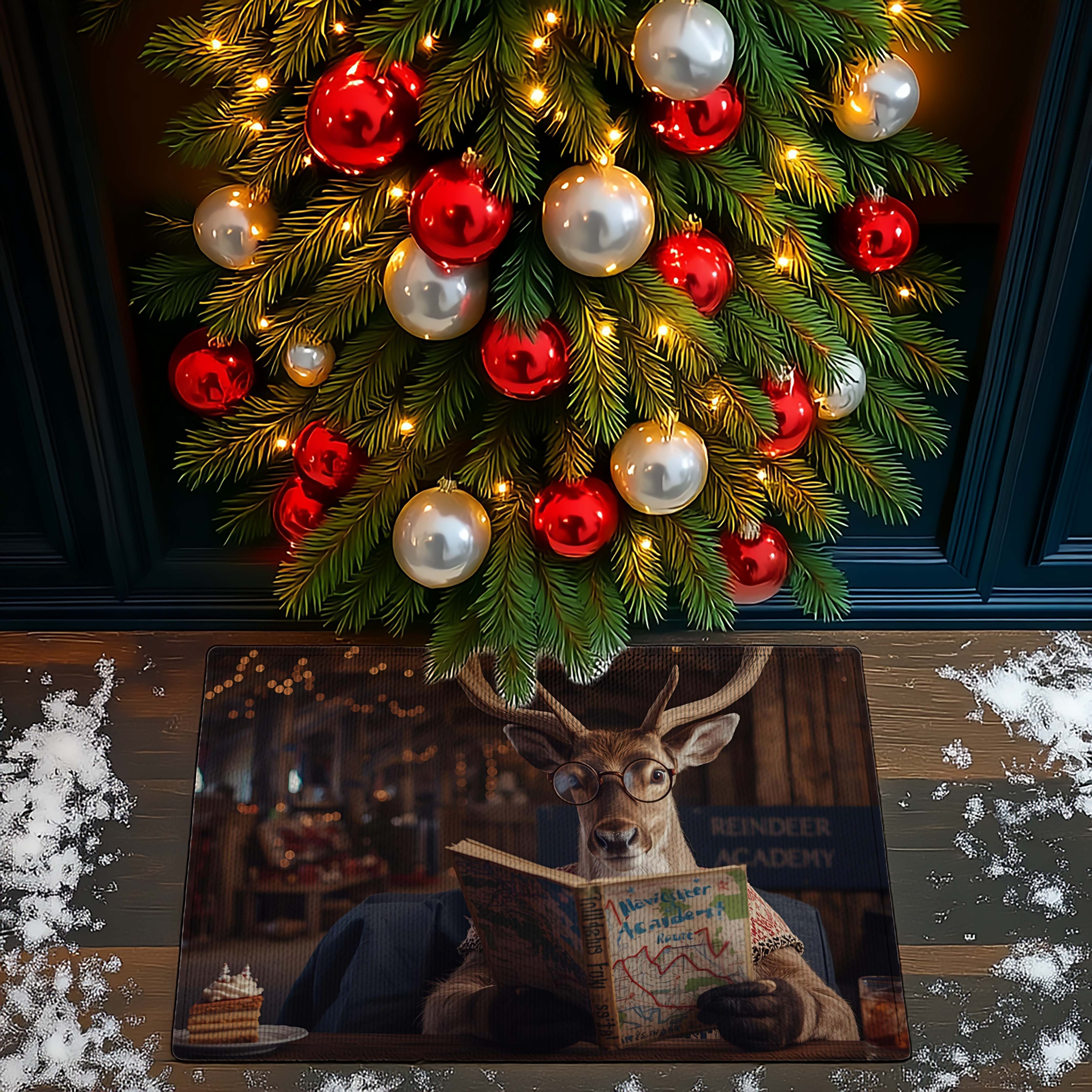 Reindeer Academy Map Doormat - DMRC003