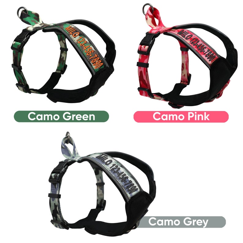Custom Pet Harness with Name & Phone Number