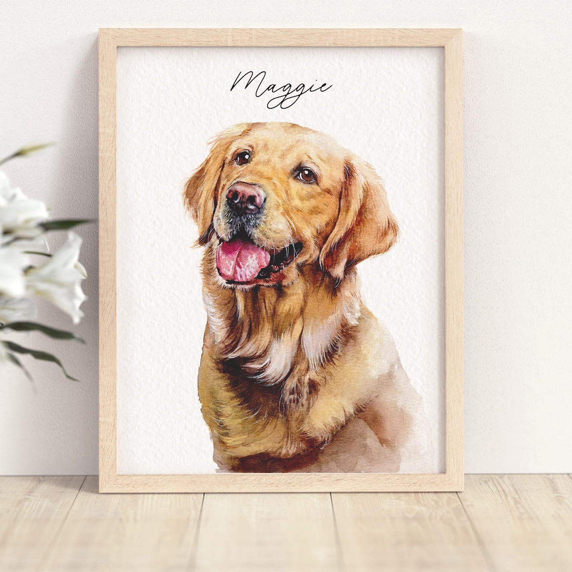 Custom Pet Portrait From Photo