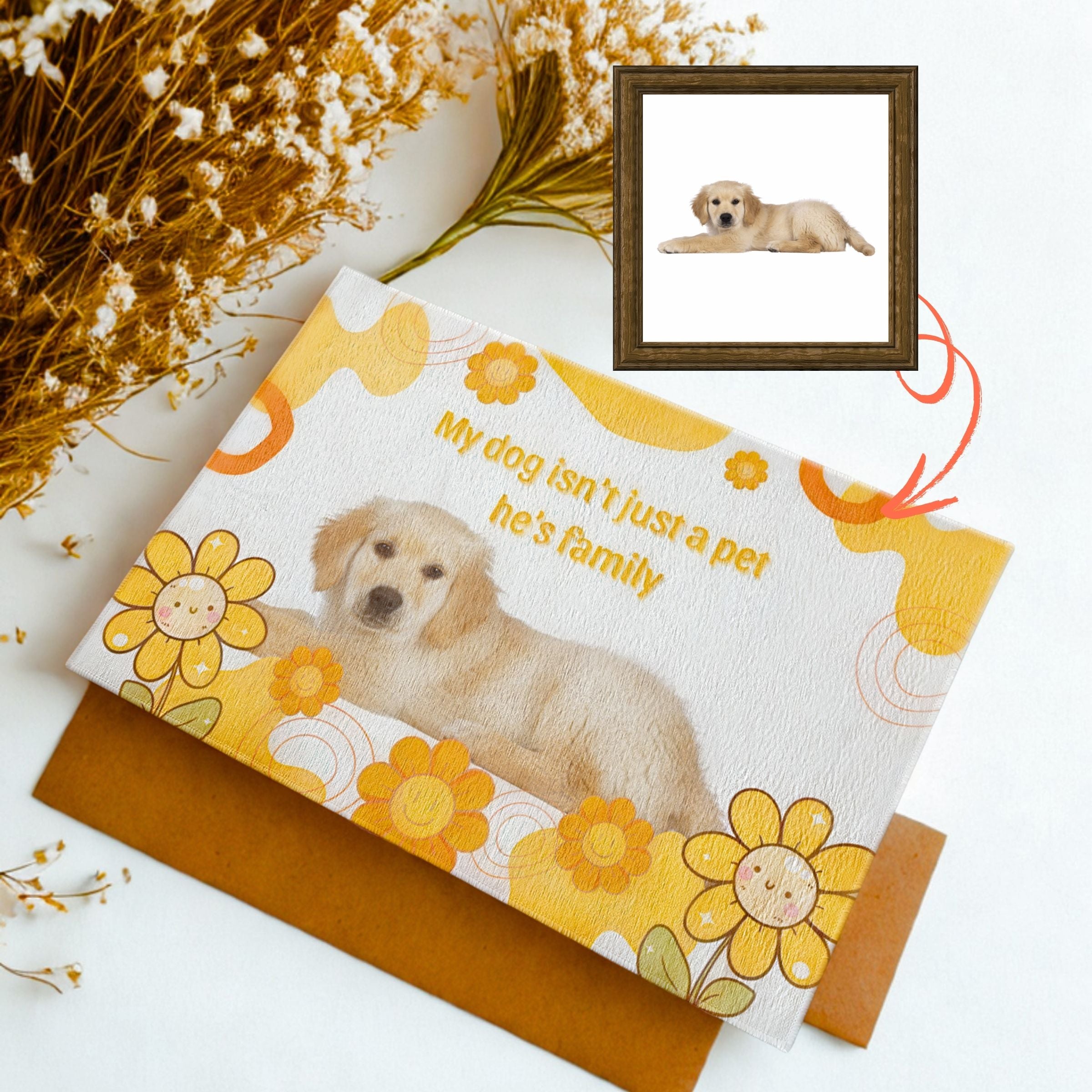 Custom Mat - Happy Sun Flower Welcome