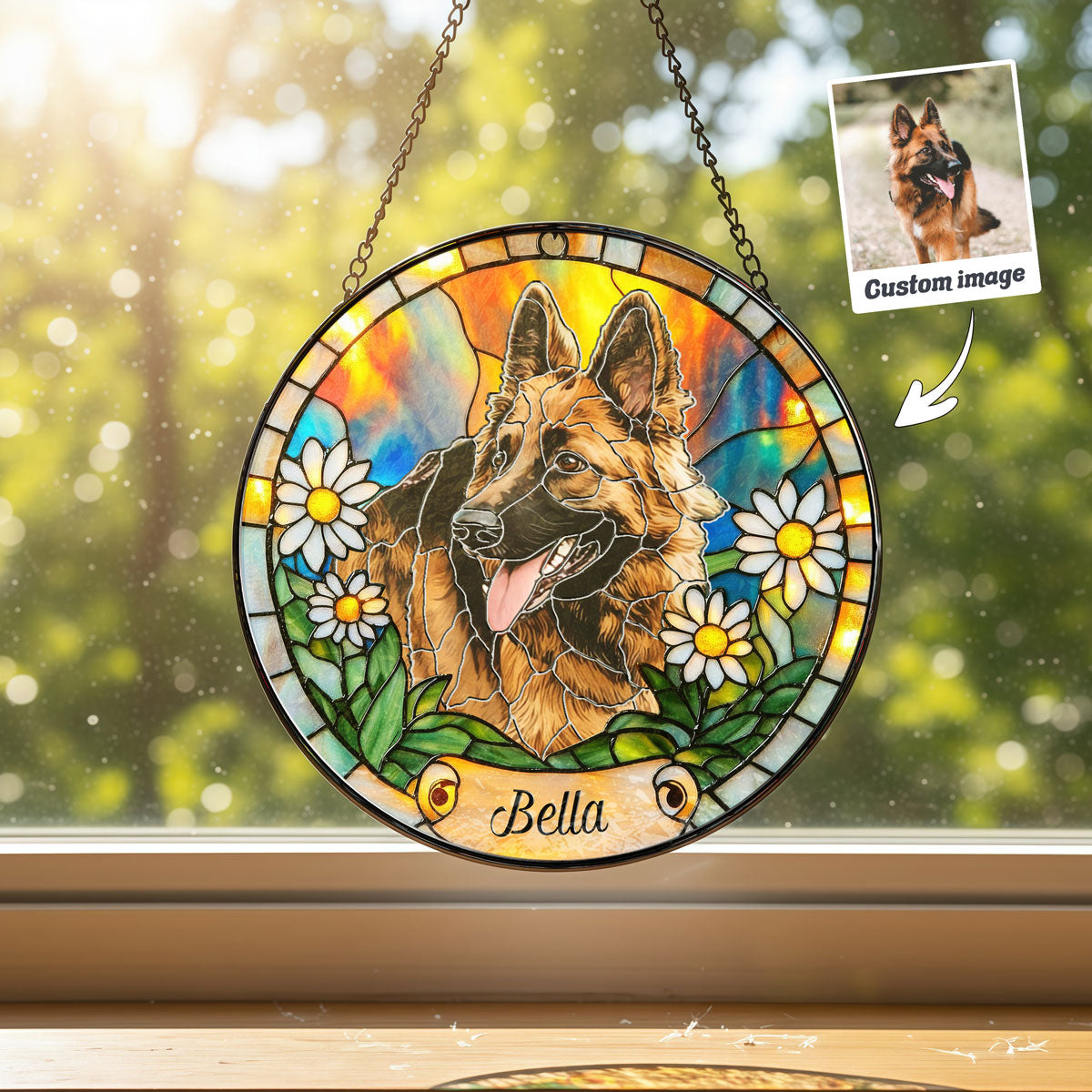 Daisy Meadow Pet Portrait Suncatcher - SPETCD1C101