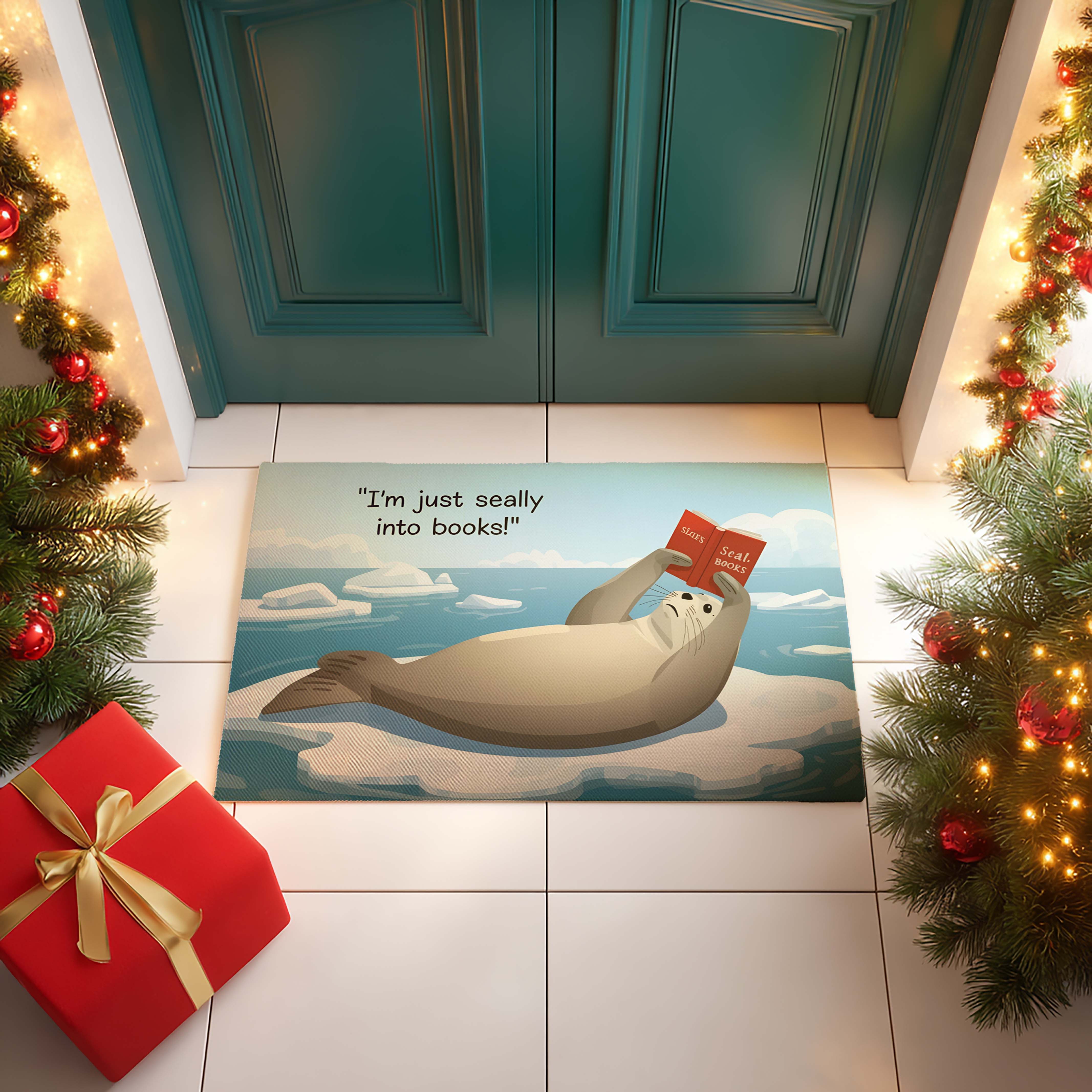 Sea-ling Into Books Pet Mat - DMRC003