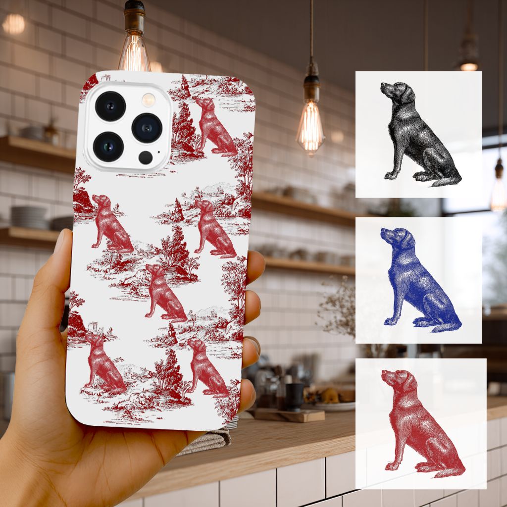 Custom Pet Phone Case Vintage Style