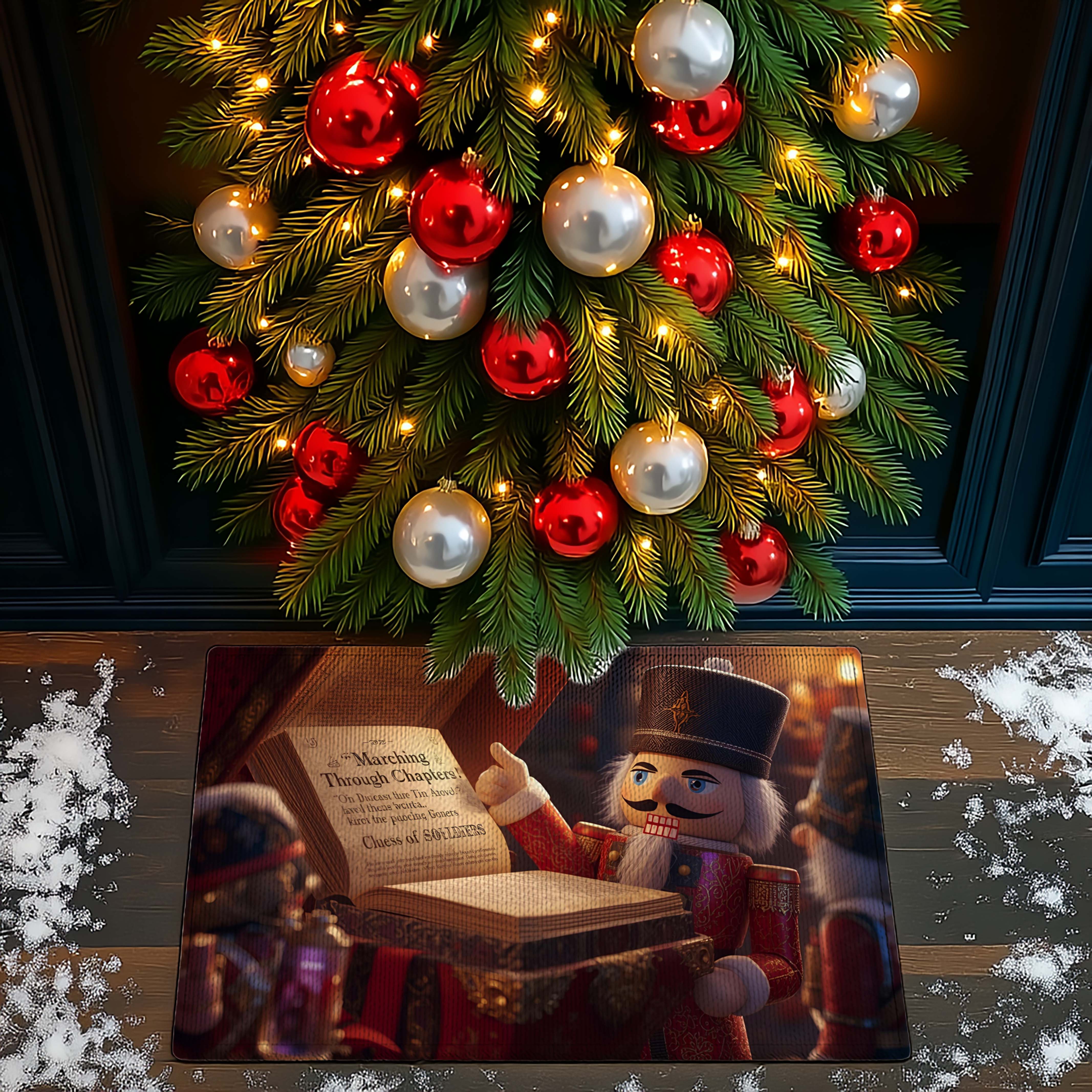 Nutcracker Reading Welcome Mat - DMRC003