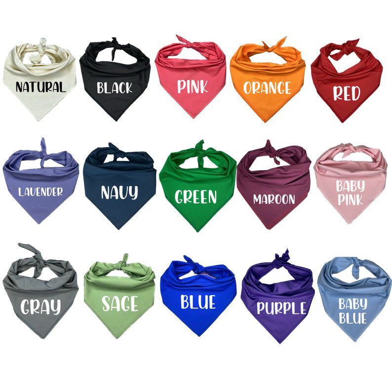 Personalized Dog Bandana