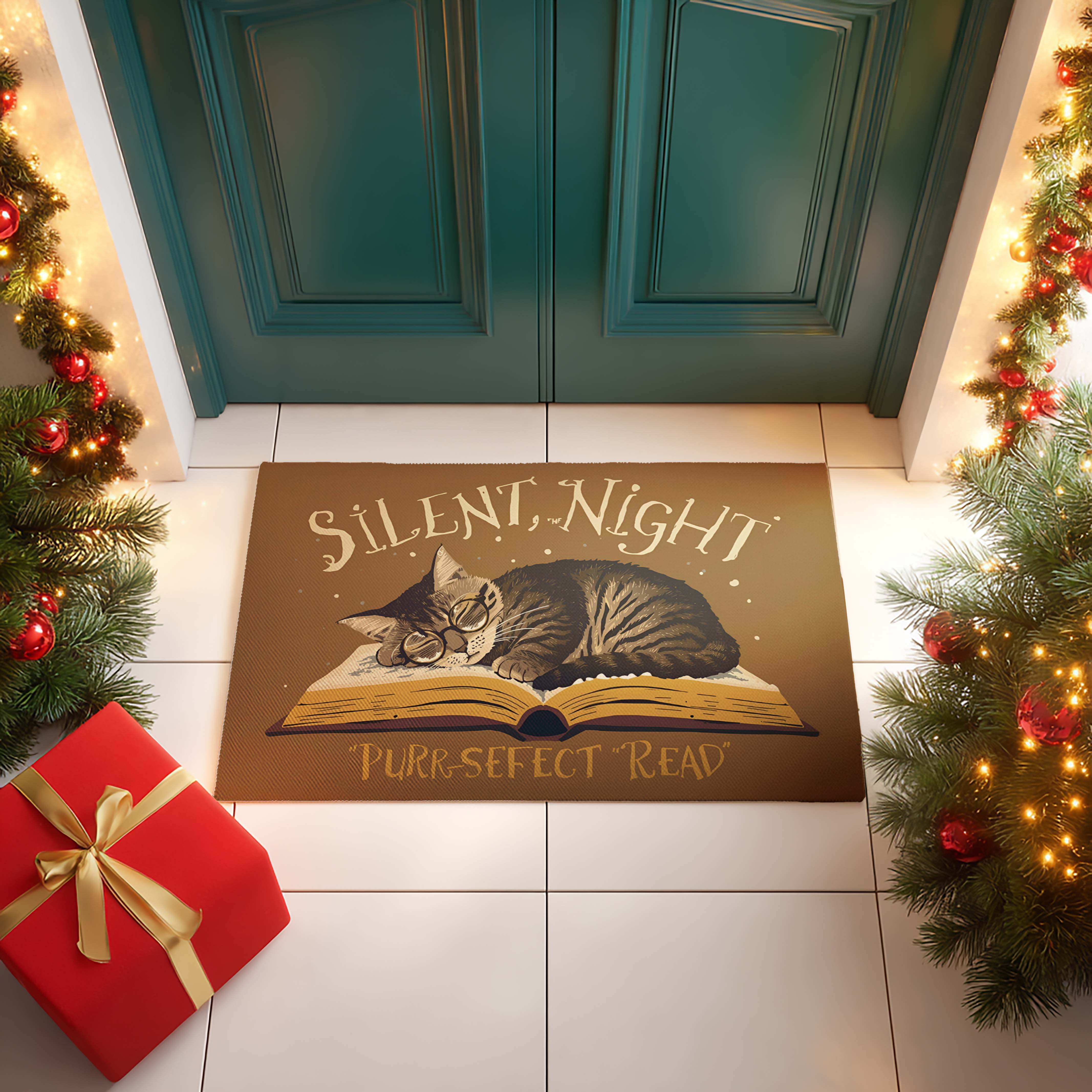 Silent Night Cat Nap Doormat - DMRC003