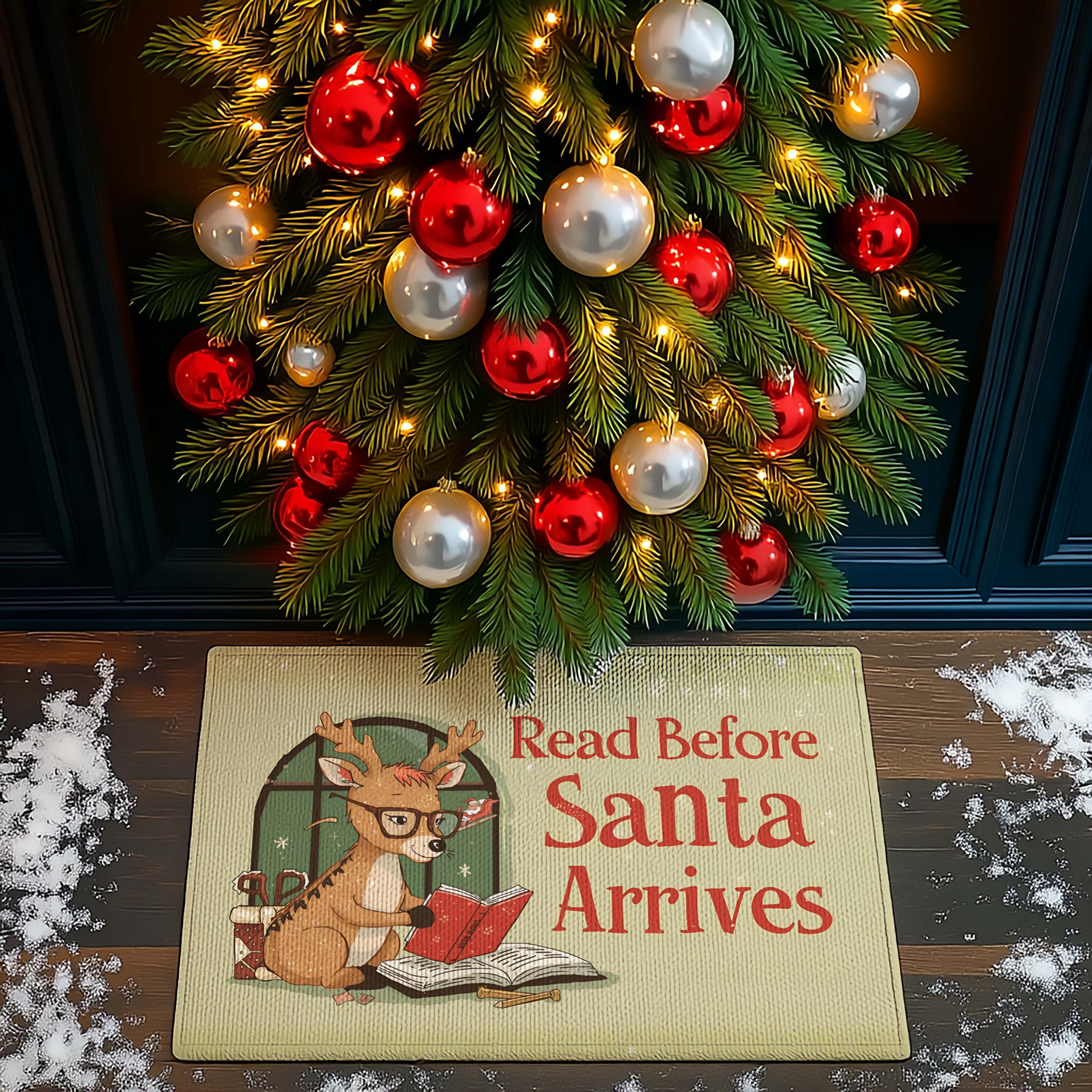 Read Before Santa Arrives Doormat - DMRC003