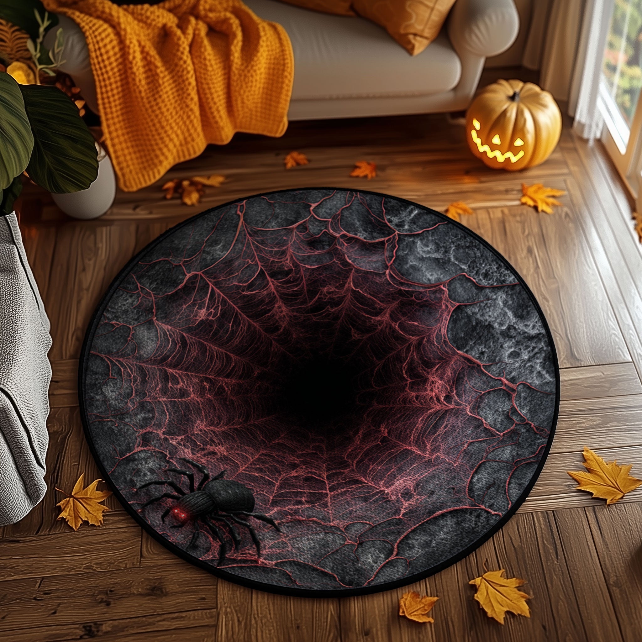 Scary Spider Vortex Floor Mat