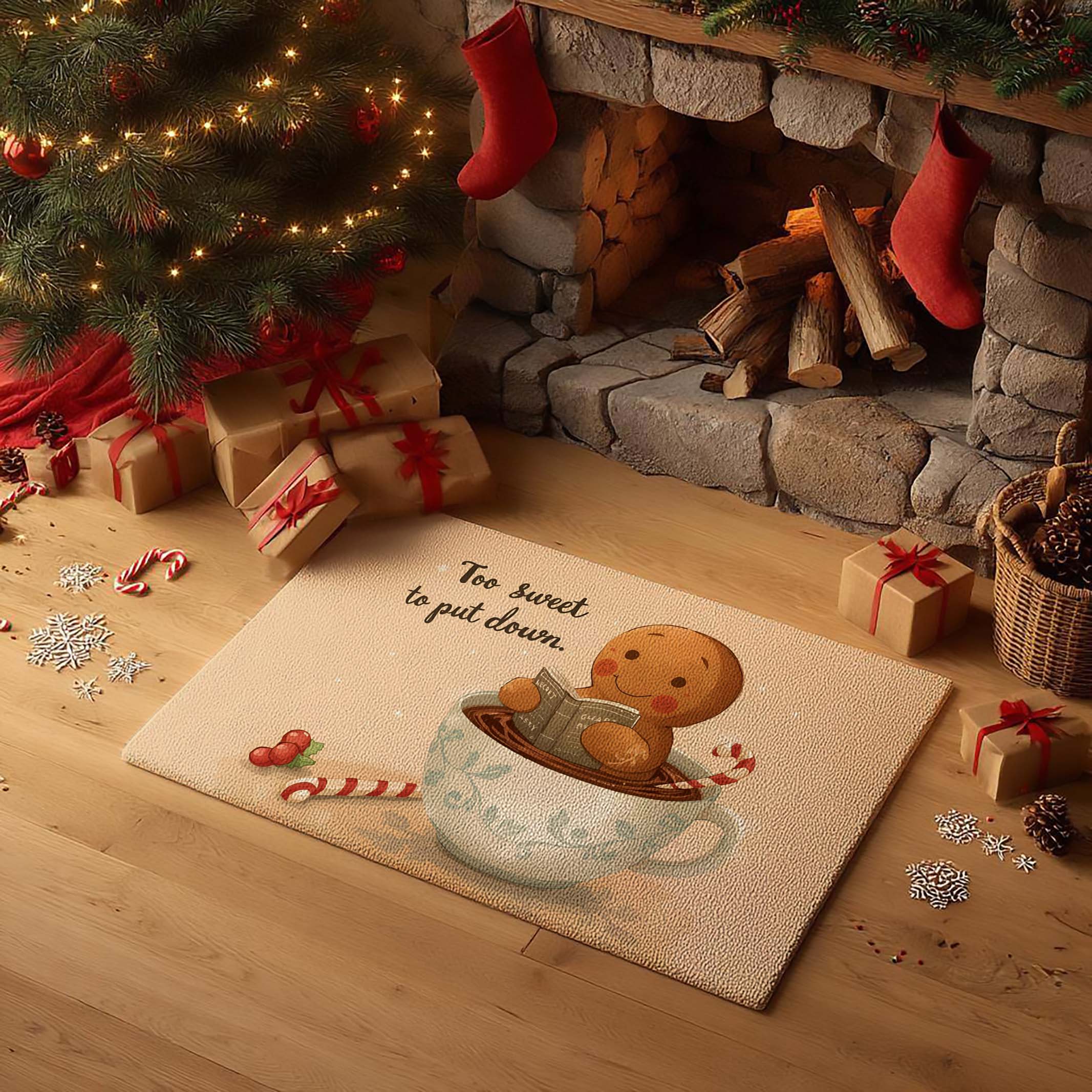 Too Sweet Gingerbread Doormats- DMRC003