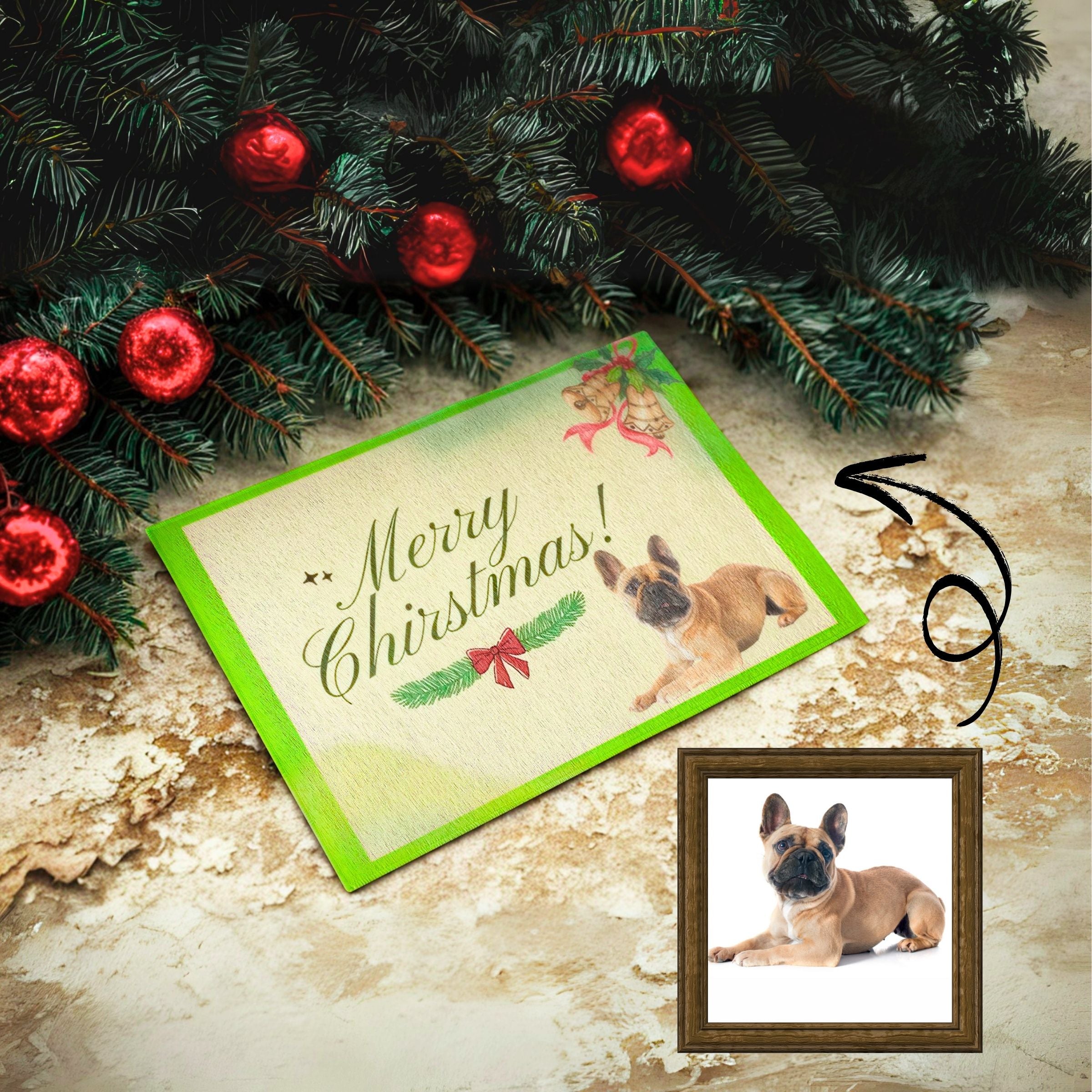 Vintage Greetings Custom Pet Mat