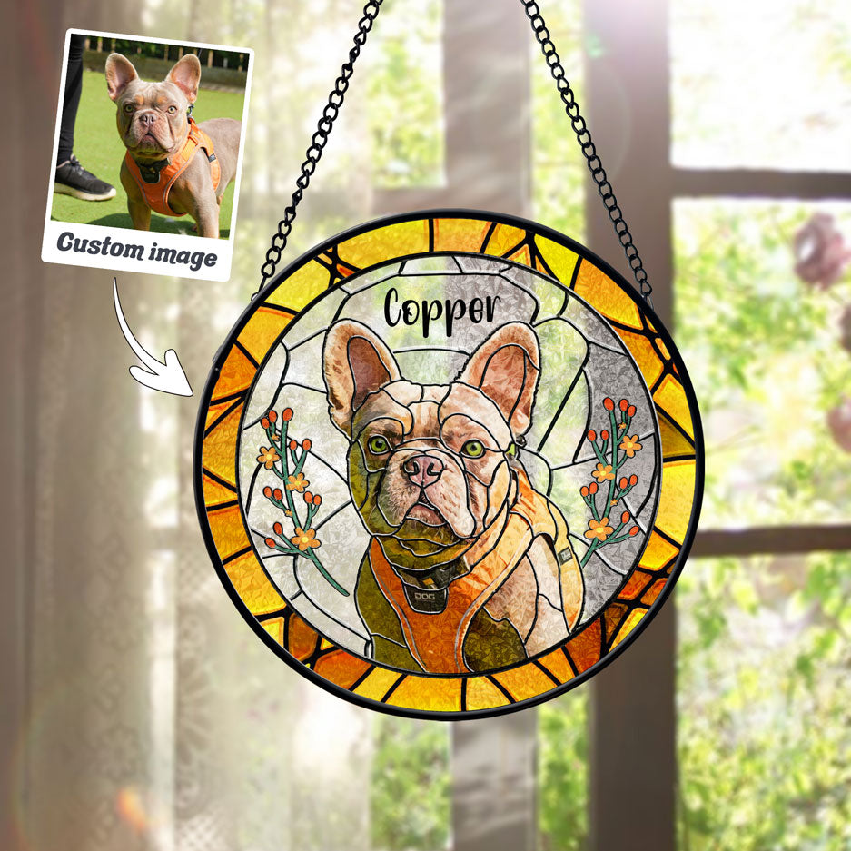Warm Yellow Pet Art Window Hanging - SPETCD1C101