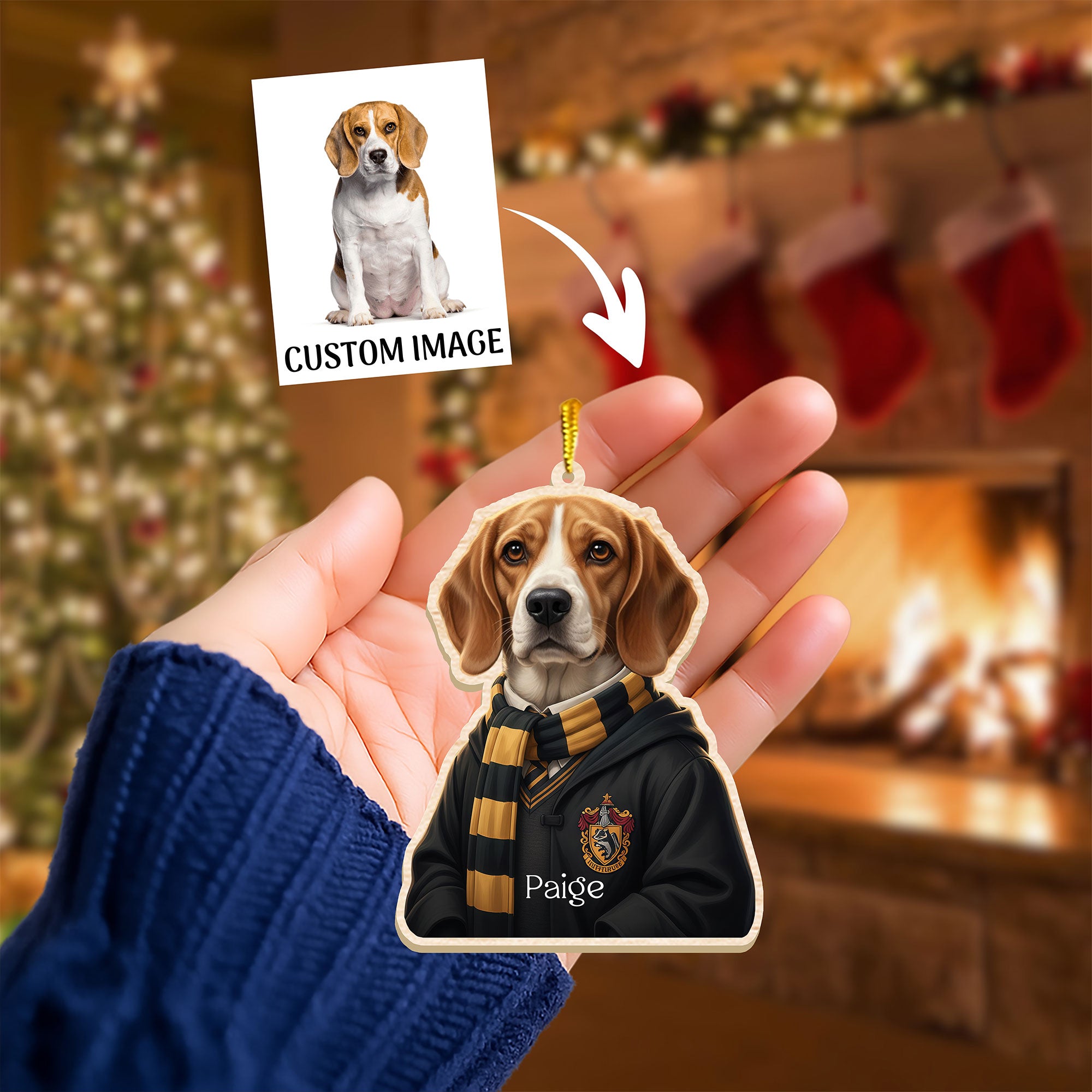 Witch & Wizard Pet Academy Scarf Ornament