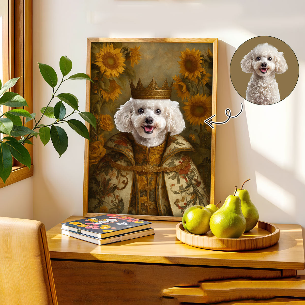 Royal Pet Portrait – Custom Vintage Artwork