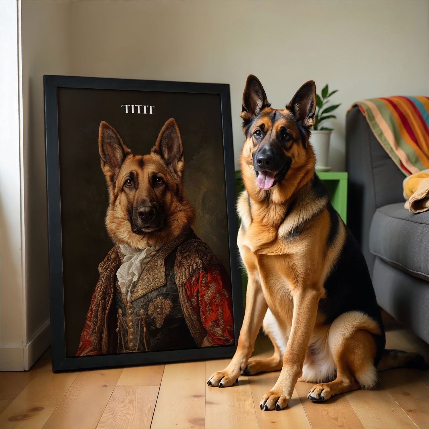 Royal Pet Portrait – Custom Vintage Artwork