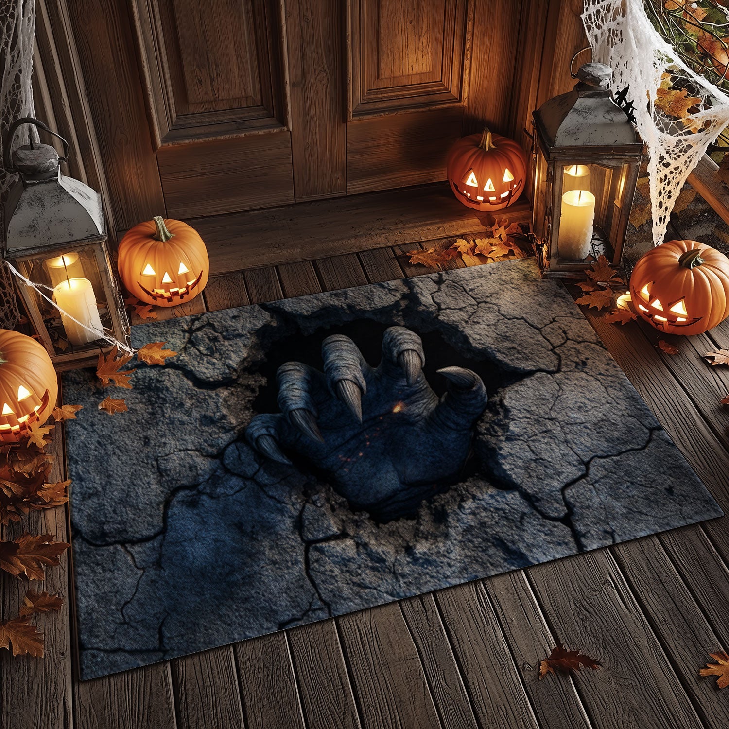 3D Monster Hand Doormat