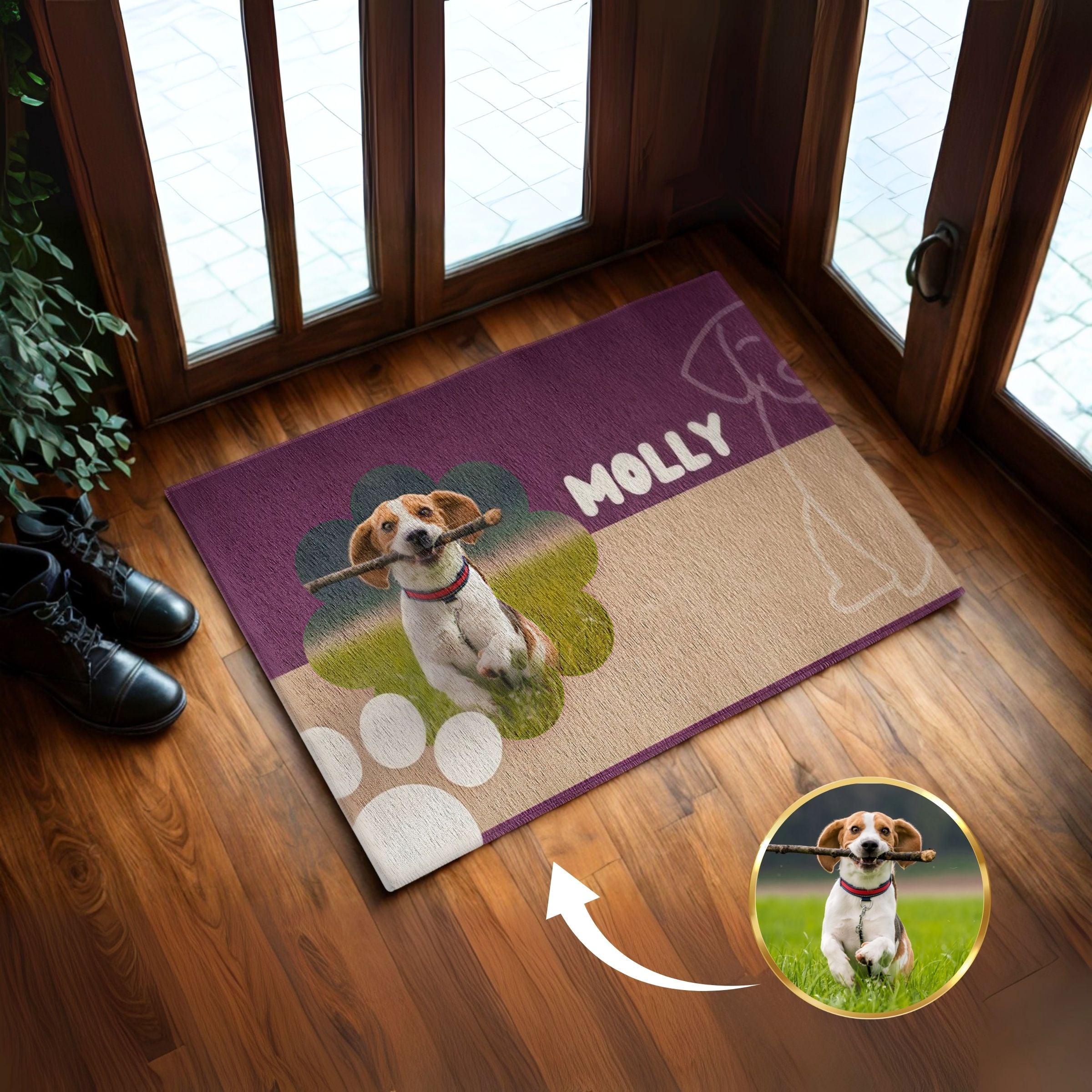 Active Style Dog/Cat Photo Paw Mat