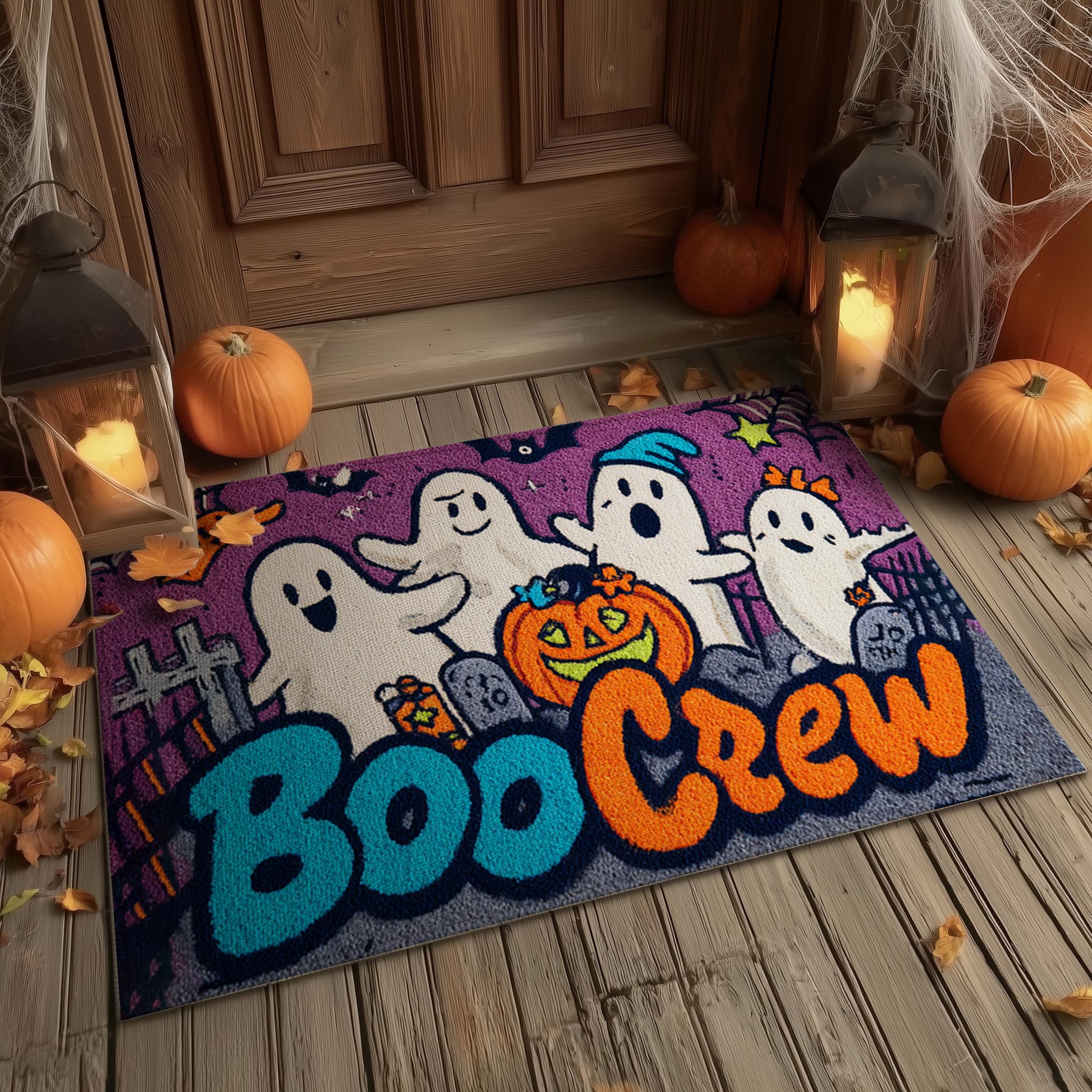 "Boo Crew" Doormat