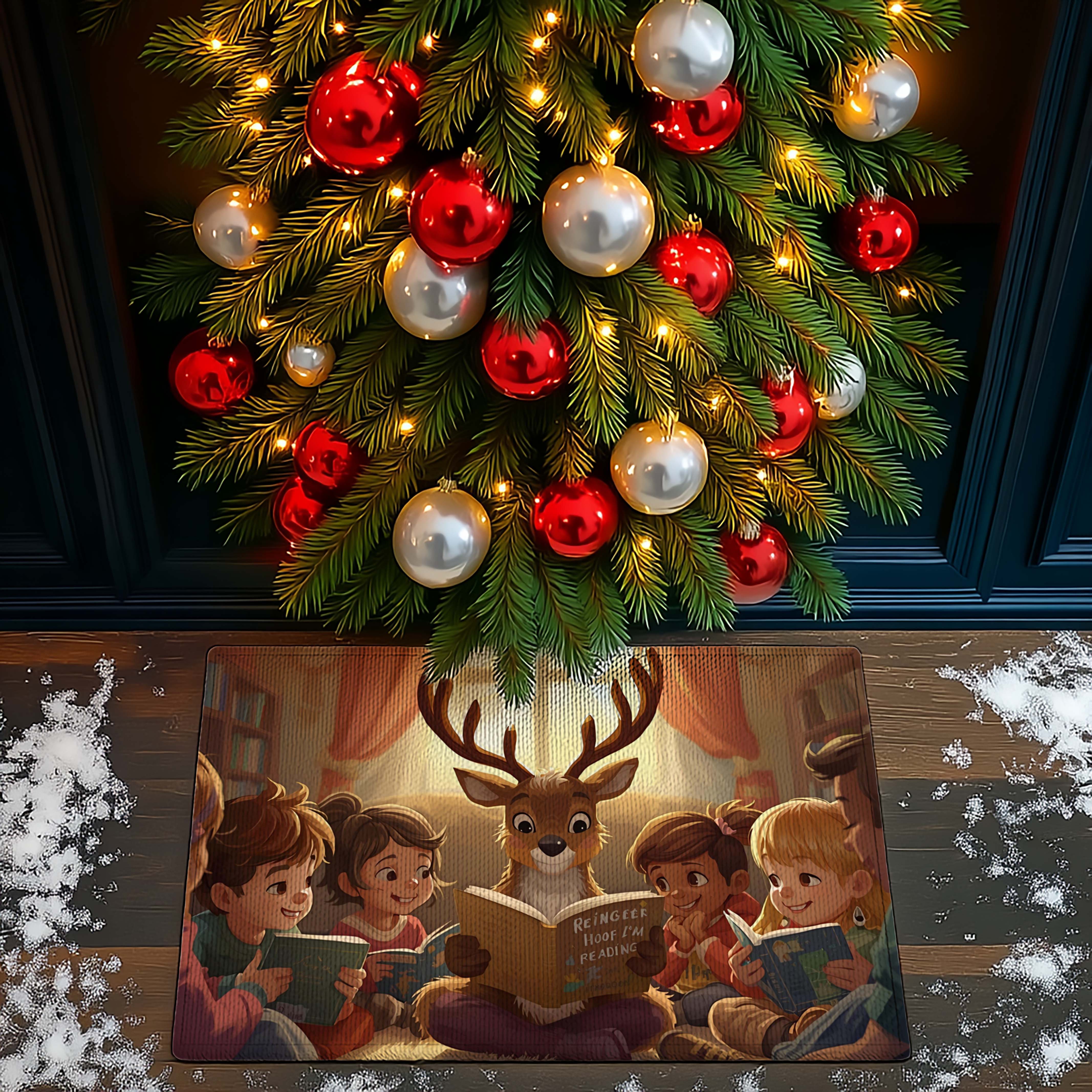 Christmas Reading Circle Doormat - DMRC003