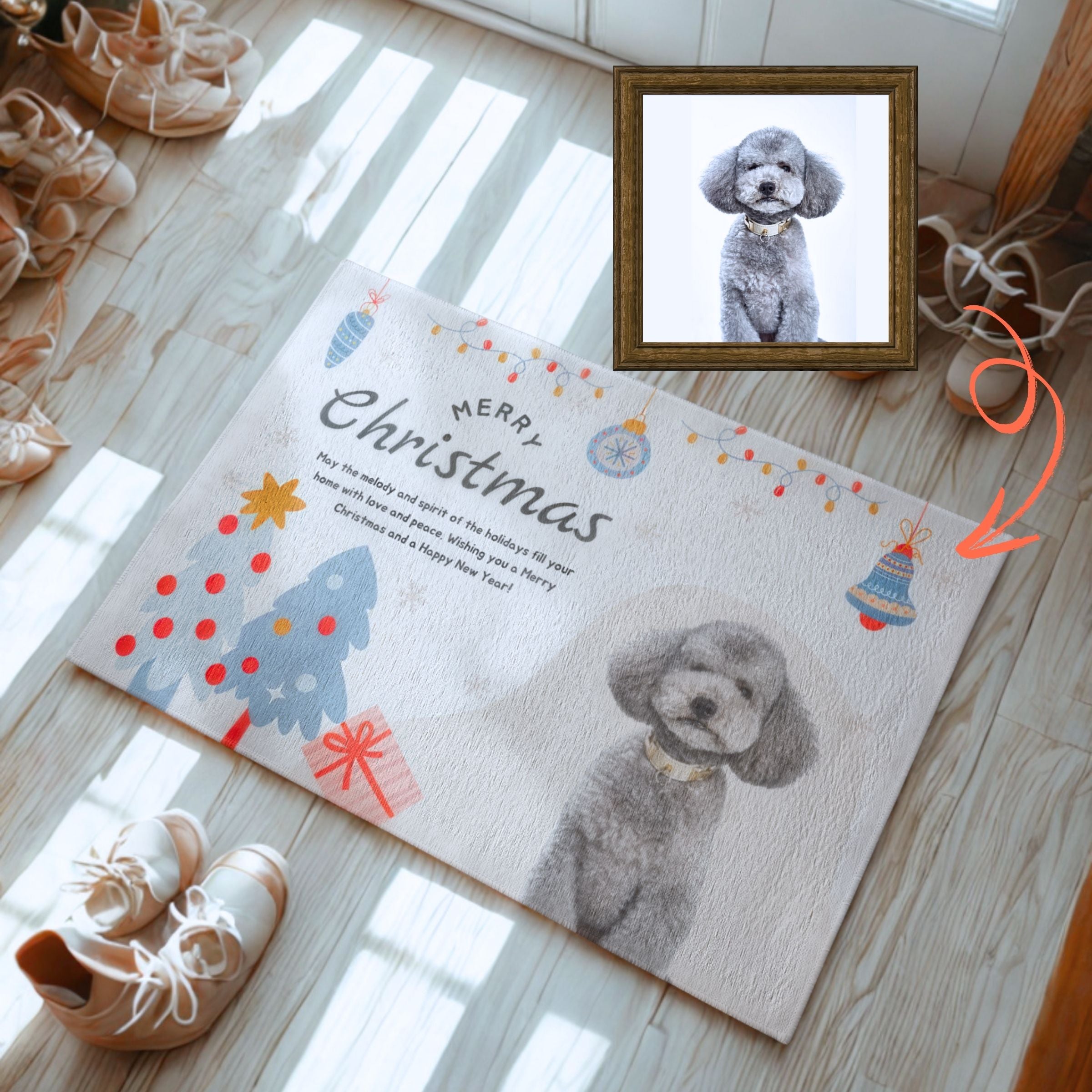 Christmas Mat - Light & Airy Holiday Decor