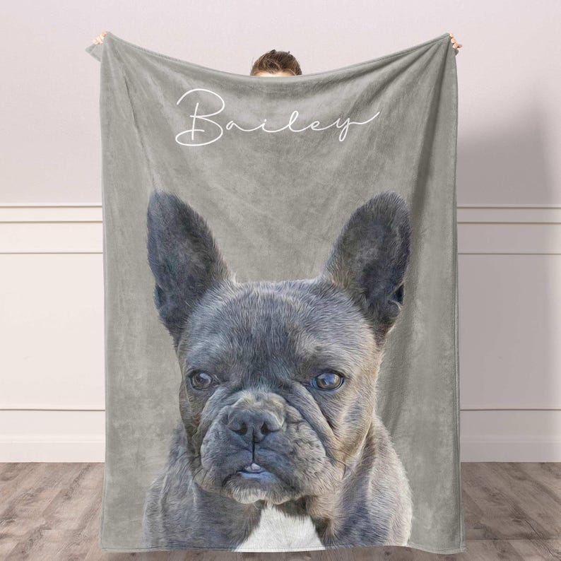Custom Pet Blanket with Your Pet's Photo