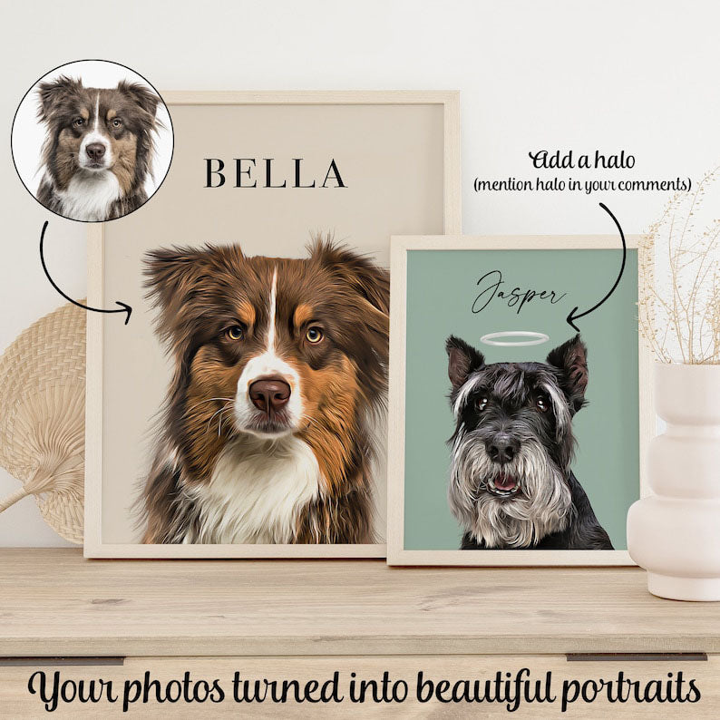 Custom Pet Portrait From Photo