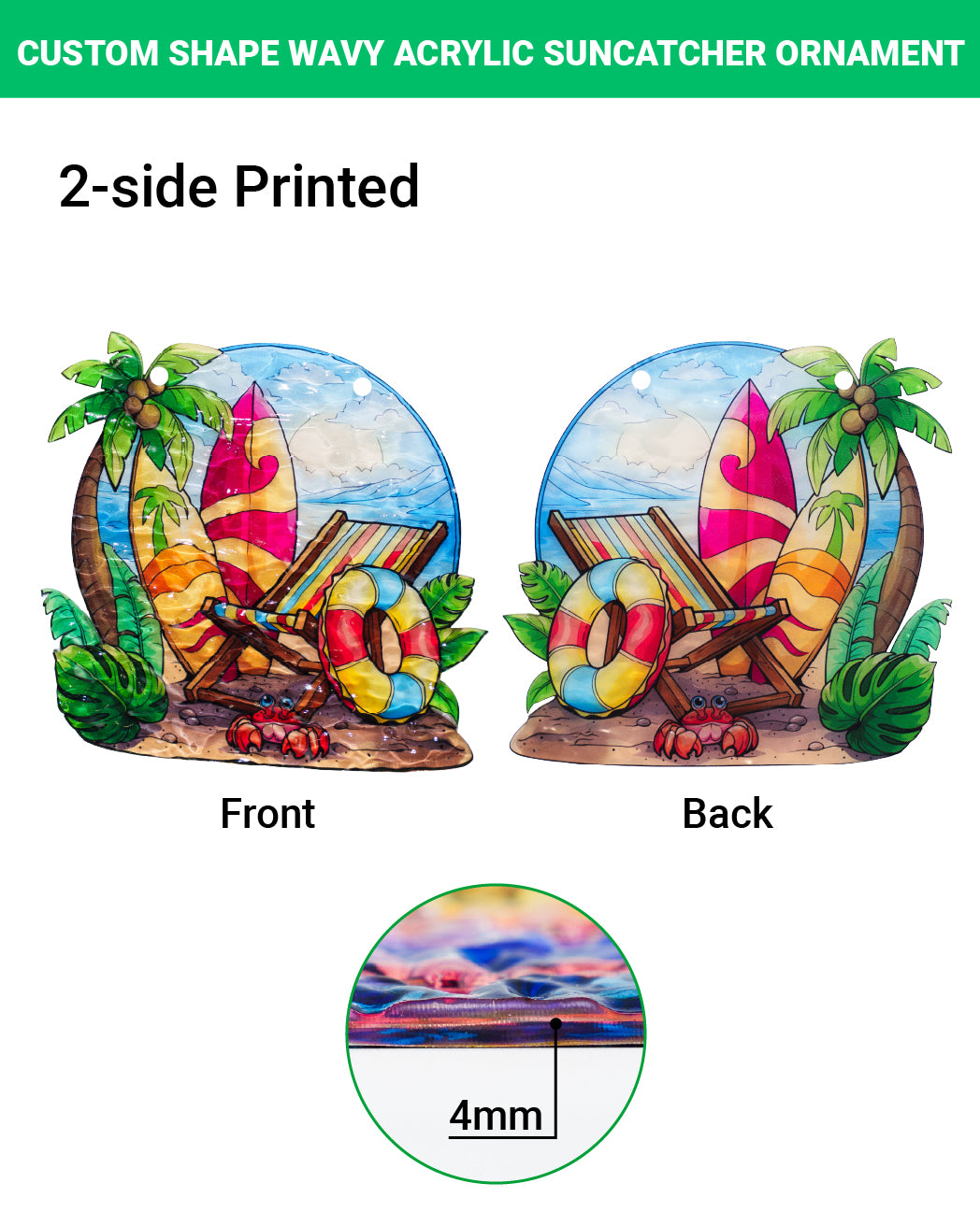 Sunrise Flowers Custom Pet Face Suncatcher - SPETCD1C101