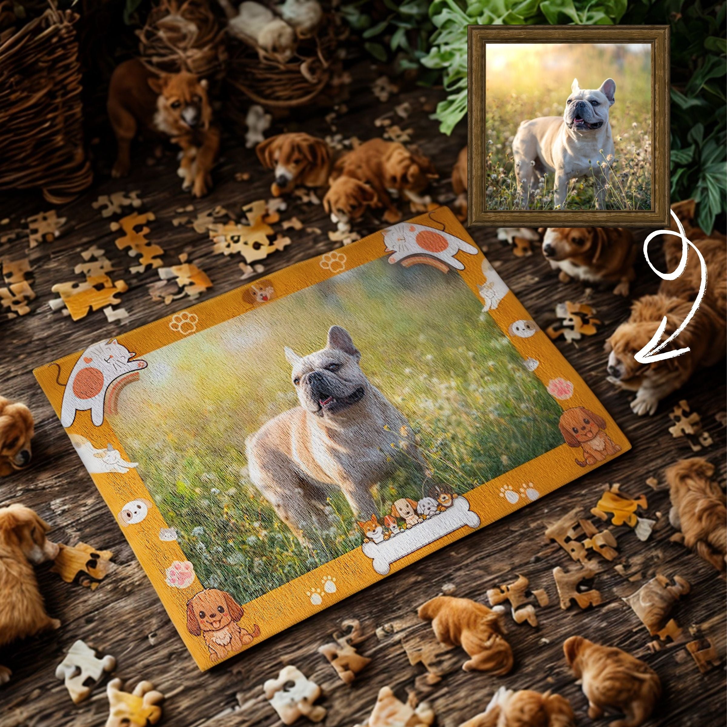 Custom Welcome Mat - Kawaii Pet Border