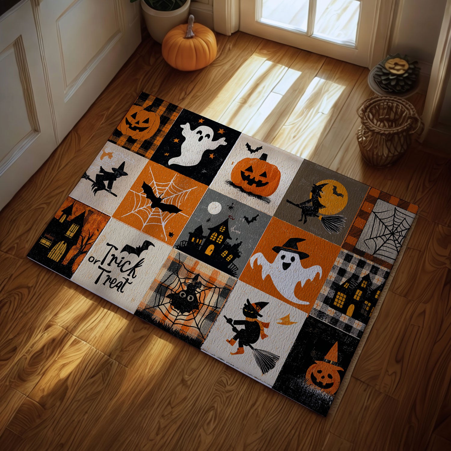 Halloween Patchwork Doormat