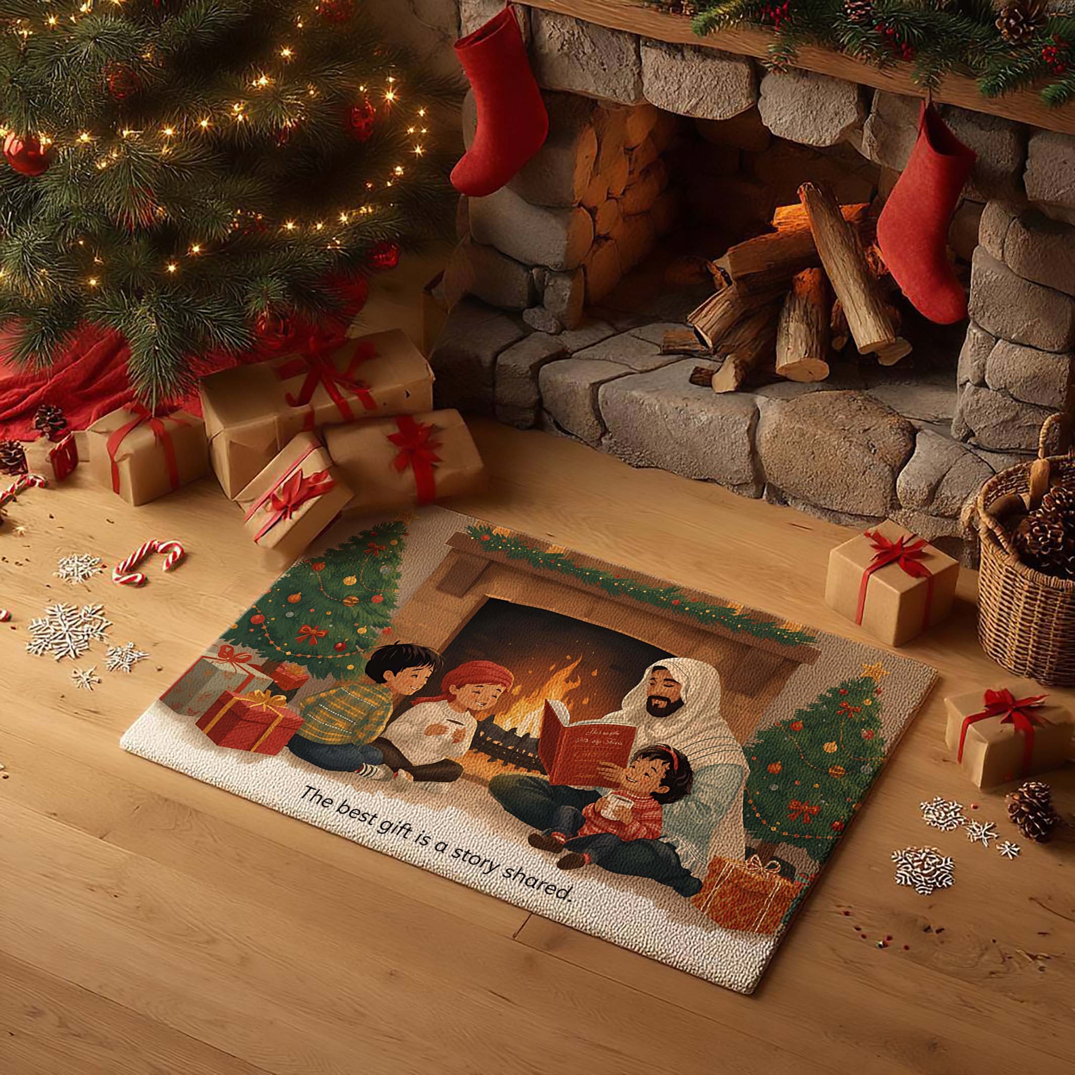 Christmas Eve Reading Doormat - DMRC003