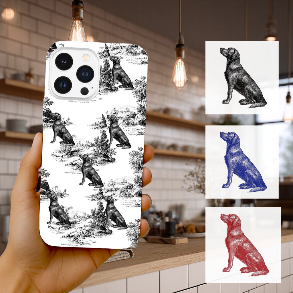 Custom Pet Phone Case Vintage Style