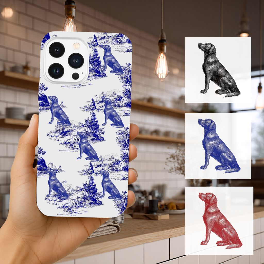 Custom Pet Phone Case Vintage Style
