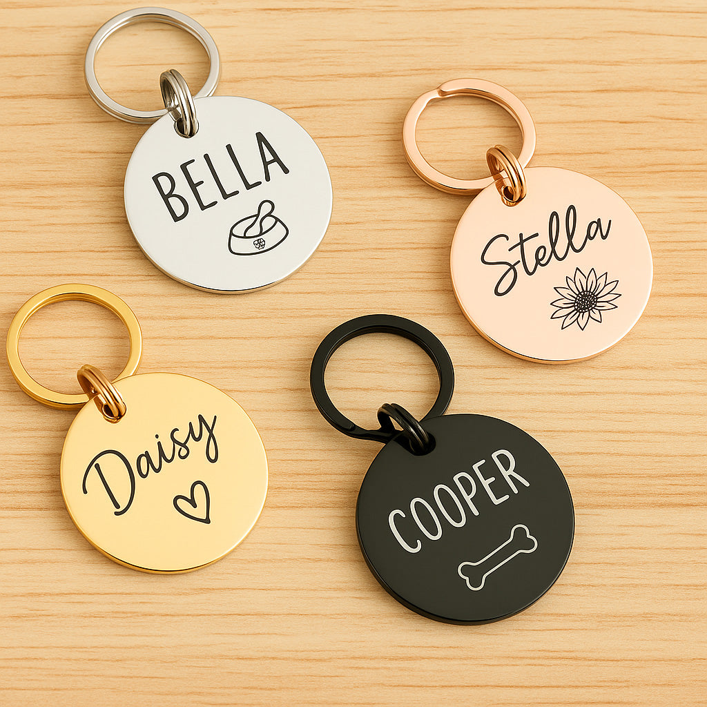 Personalized Pet Tag -  Custom Dog or Cat ID Tag