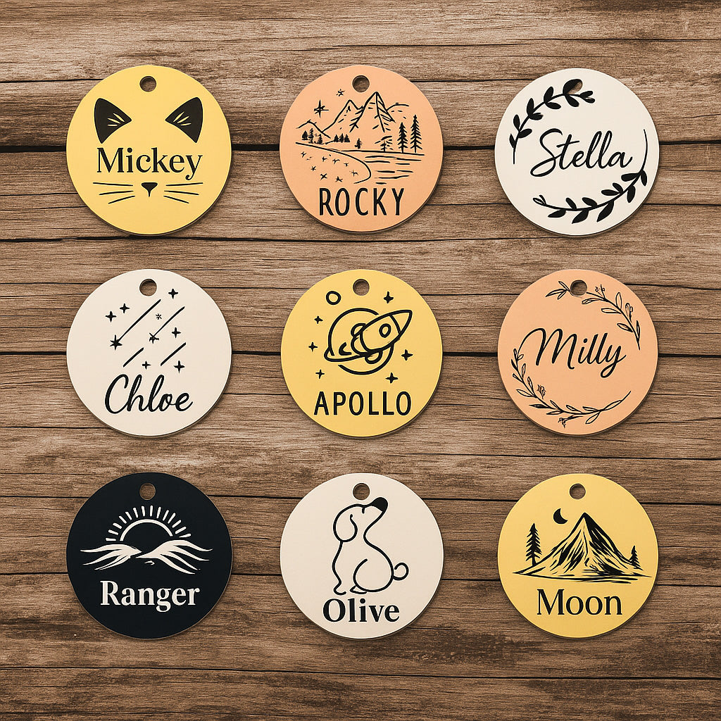 Personalized Pet Tag -  Custom Dog or Cat ID Tag