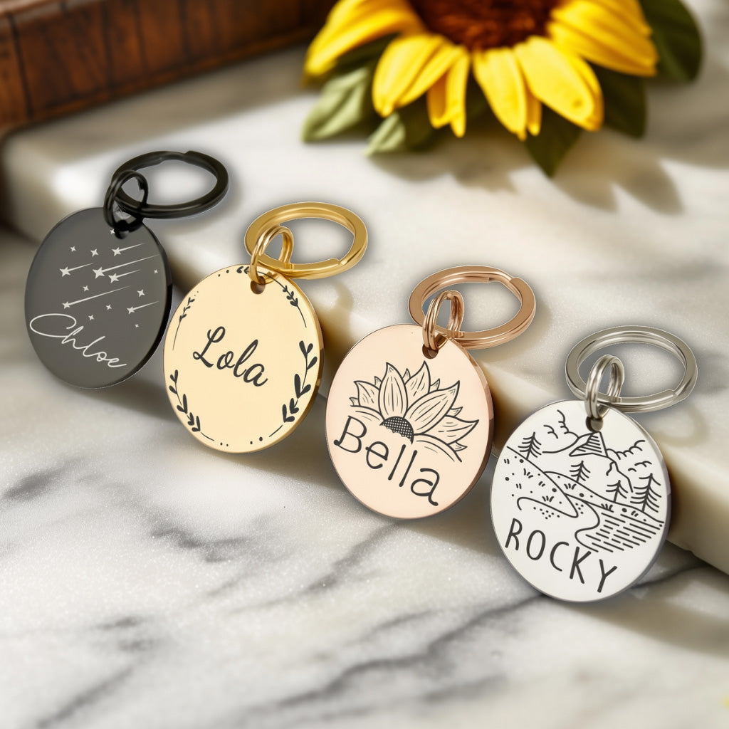 Personalized Pet Tag -  Custom Dog or Cat ID Tag