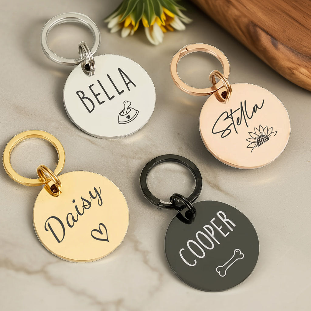 Personalized Pet Tag -  Custom Dog or Cat ID Tag