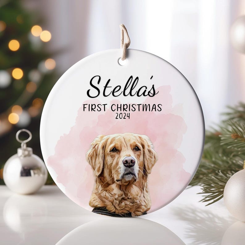 Personalized Pet Ornament Using Pet's Photo