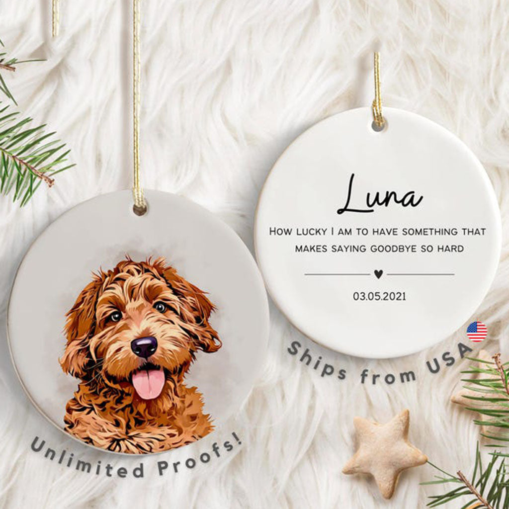 Personalized Pet Ornament Using Pet's Photo