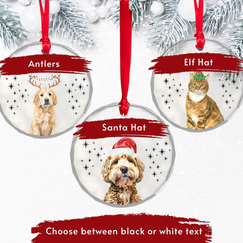 Personalized Pet Ornament Using Pet's Photo
