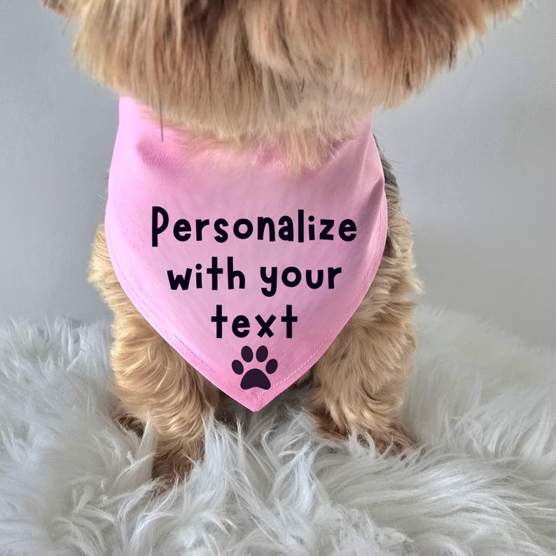 Personalized Dog Bandana