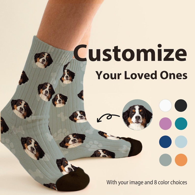 Personalized Pet Photo Socks