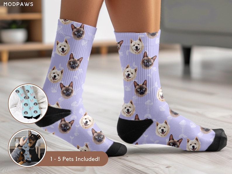 Personalized Pet Photo Socks