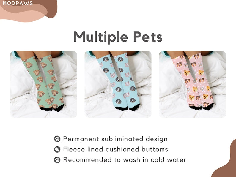 Personalized Pet Photo Socks