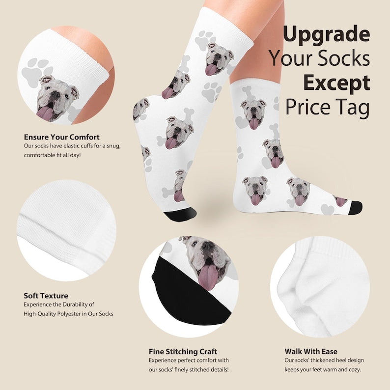 Personalized Pet Photo Socks