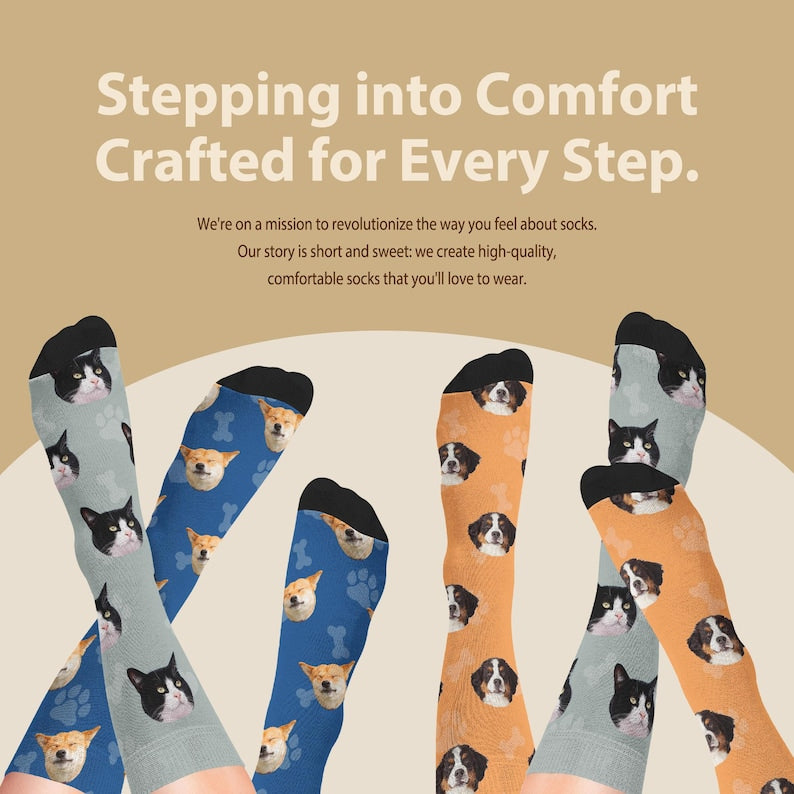 Personalized Pet Photo Socks