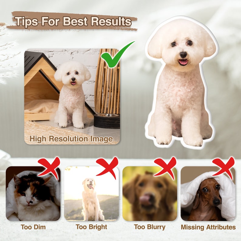 Personalized Pet Shaped Pillow