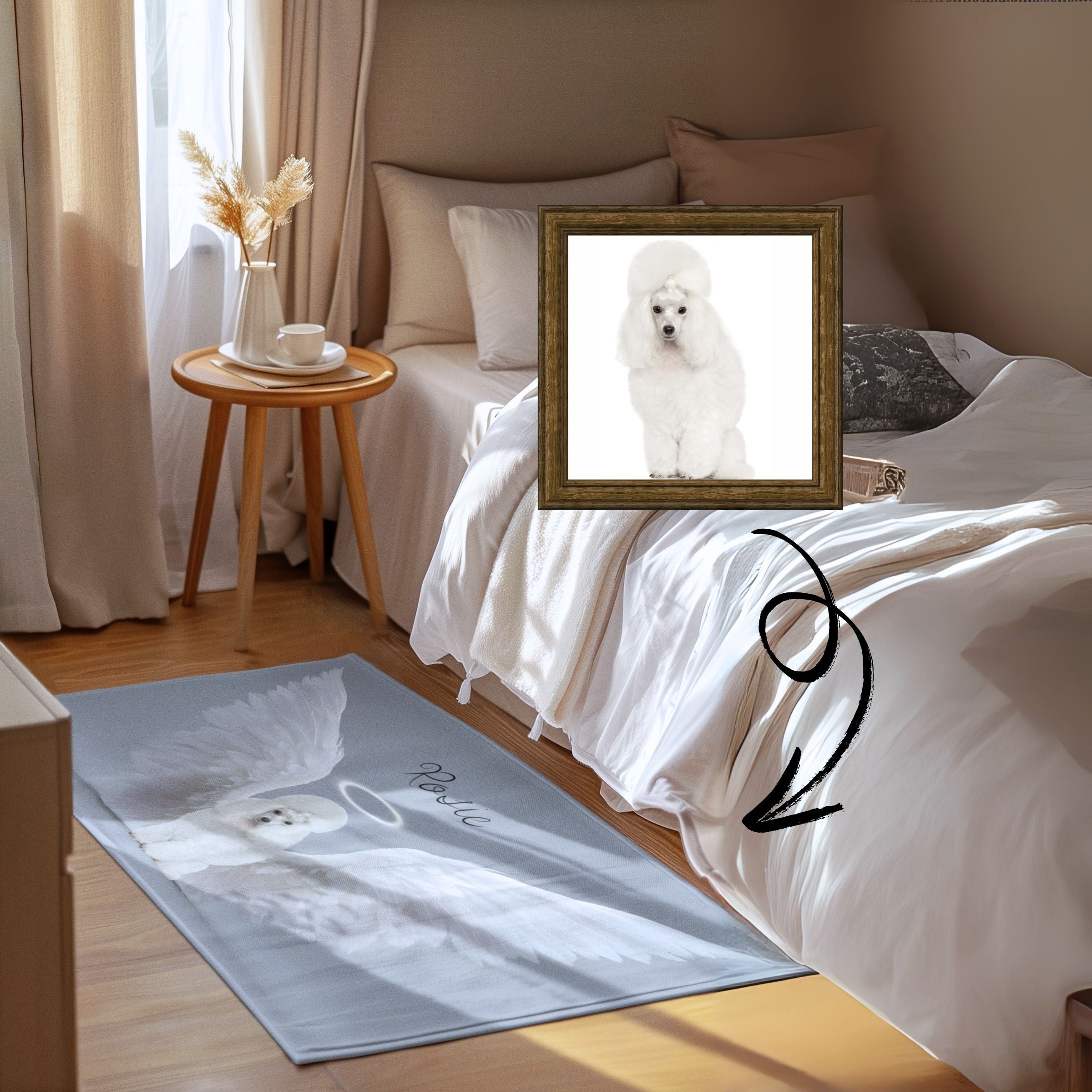 Pet Memorial Mat - Upload Photo Pet Angel