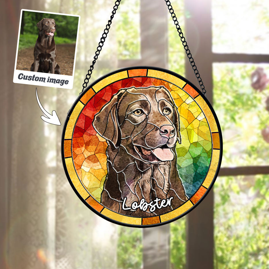 Prismatic Pet Portrait Suncatcher - SPETCD1C101