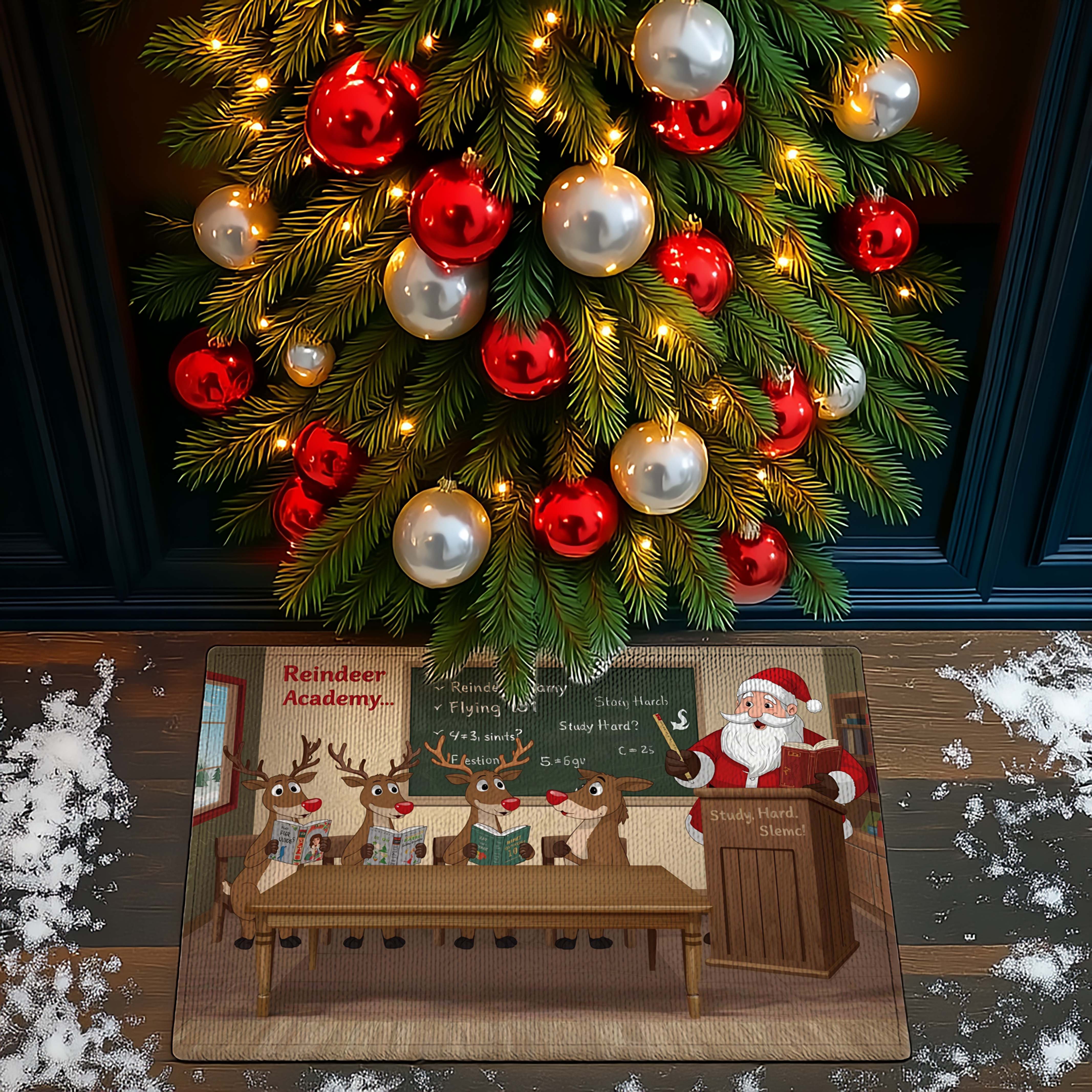 Santa’s Flying School Christmas Doormats - DMRC003