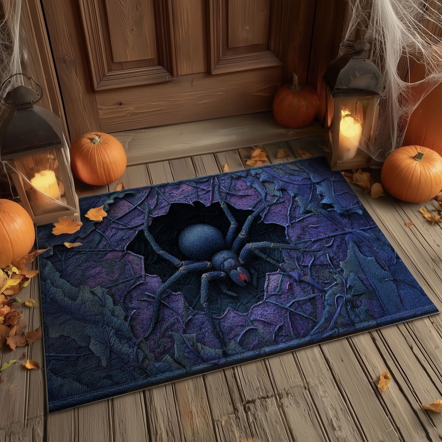Spooky Hollow 3D Spider Mat